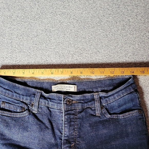 Levi's Blue Straight Leg Boot Cut girl Jeans size 10 - Picture 5 of 9